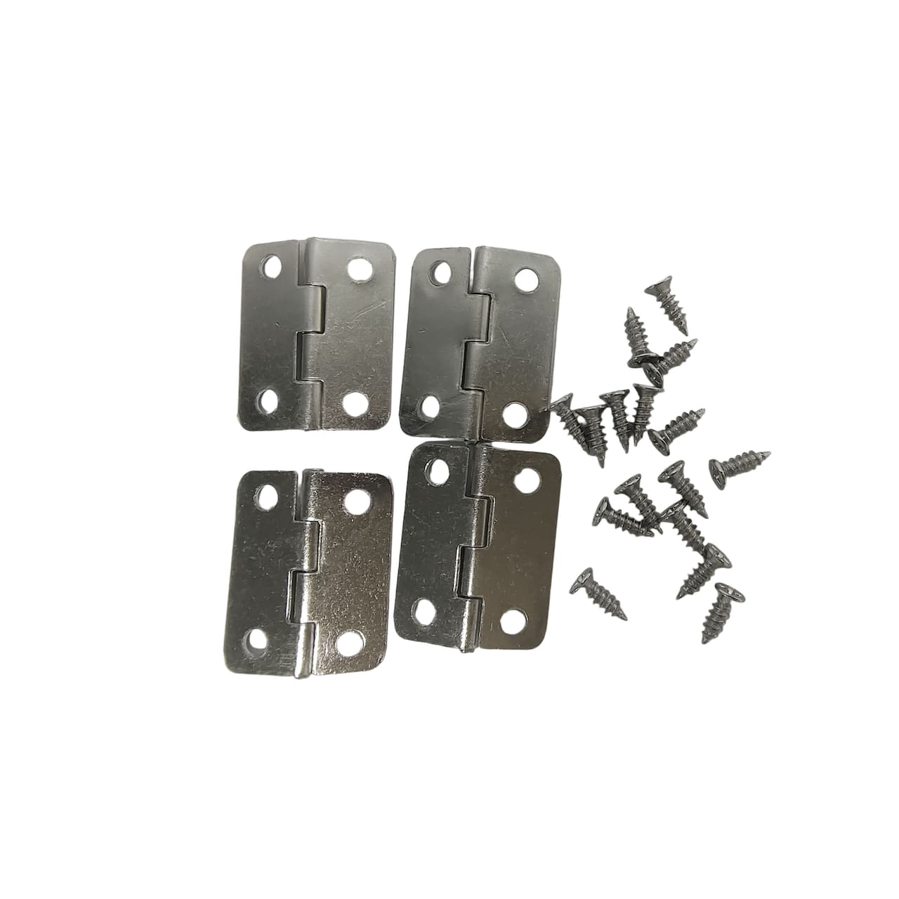 36 Packs: 4 ct. (144 total) Silver Hinges with Screws by Make Market®
